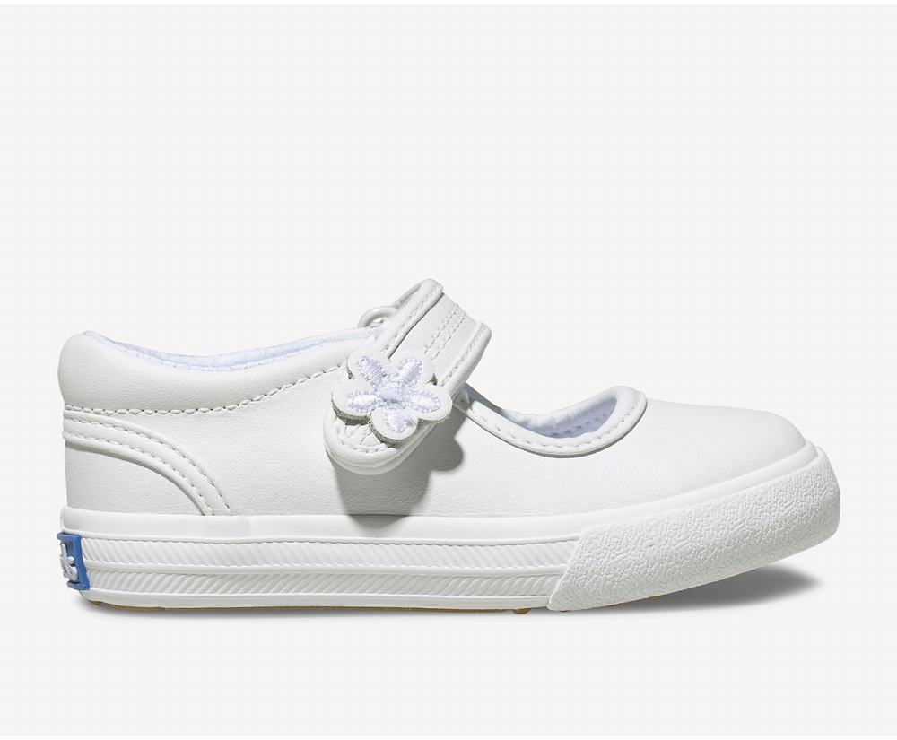 Girl Keds Ella Mary Jane Mary Jane Shoes White 8035924MF - South Africa